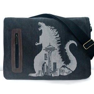 Seattle Godzilla messenger bag image 2