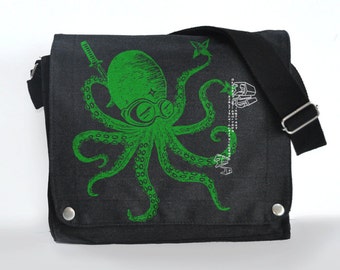 Ninja Octopus messenger bag
