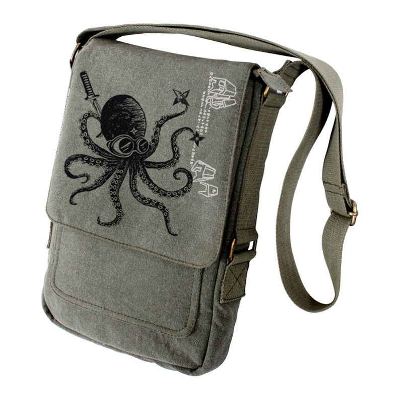 Octopus Ninja Military Style Ipad Bag