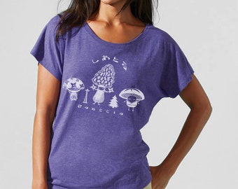 Seattle Mushroom Tri-Blend Dolman style T shirts