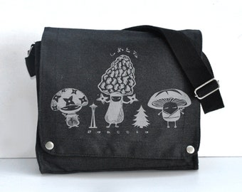 Bolso bandolera Seattle Mushroom de lona