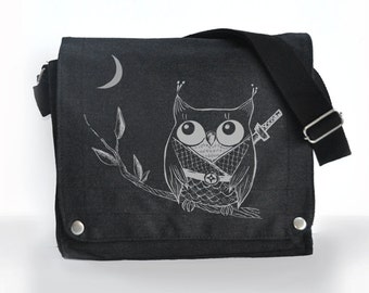 Owl Ninja Dark  Messenger bag