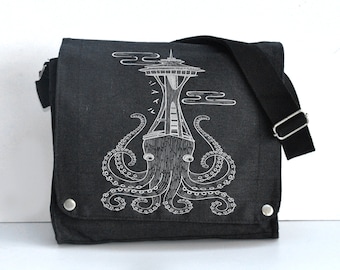 Seattle Octopus messenger bag
