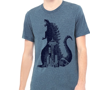 Seattle Godzilla Triblend T-Shirt image 1