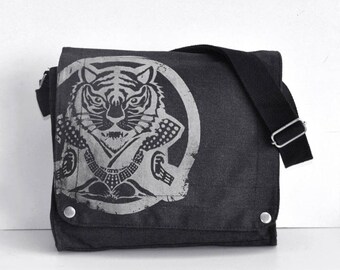 Year of the Tiger Canvas Messenger Bag