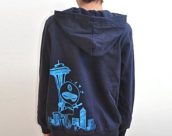 Kid Seattle Blue Ninja sudadera con capucha