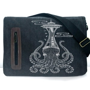 Seattle Giant Octopus messenger bag