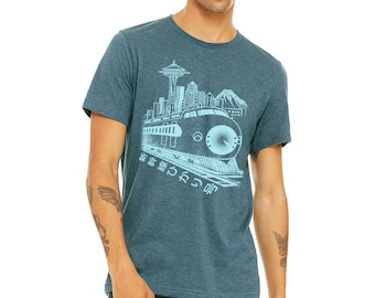 Seattle bullet train (shinkansen) unisex T shirt