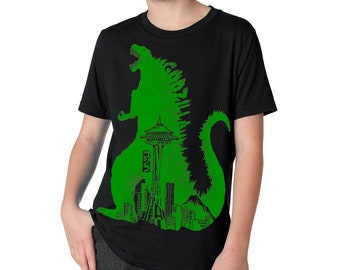 Camiseta triblend Seattle Godzilla para niños