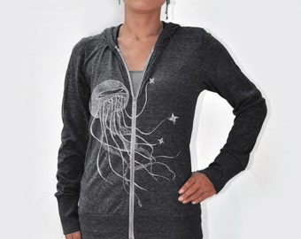 Ninja Jellyfish Eco Heather Zip Hoodie