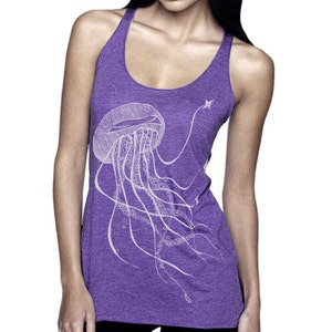 50% off!!! Ninja Jellyfish Tri-Blend Racerback Tank