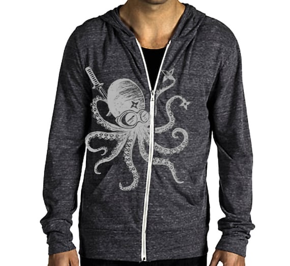 octopus zip hoodie