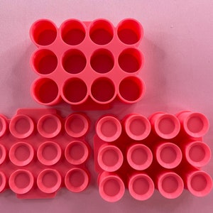 12 Cavity 1" Tablet Foaming Soap Tab Mold Bath Bomb Mold Embed Mold Eco Soap Tab Mold - 3 different sizes image 2