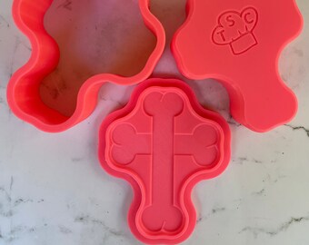 Cross Bones Bath Bomb Mold for Halloween