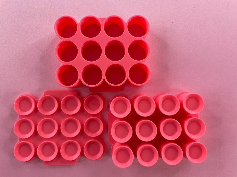 12 Cavity 1" Tablet Foaming Soap Tab Mold Bath Bomb Mold Embed Mold Eco Soap Tab Mold - 3 different sizes image 2