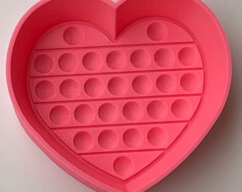 Pop It Heart Bath Bomb Mold Hybrid