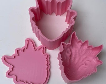 3.5" Dragon Head Bath Bomb Mold