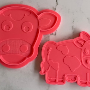Cow Bath Bomb Molds - Cow Body Mold, Cow Head Mold