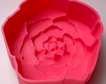 Full Open Rose Flower Bath Bomb Mold Hybrid