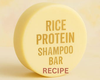 Rice Protein Solid Shampoo Bar Syndet Shampoo Bar RECIPE by The Soap Chef