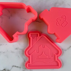 Winter House Bath Bomb Molds