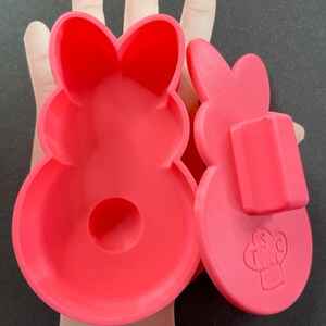 Easter Bunny with Tail Bath Bomb Mold Hybrid with Press Plate