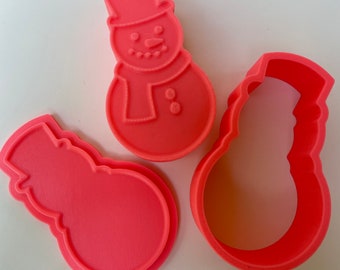 Snowman Flat Bath Bomb Mold