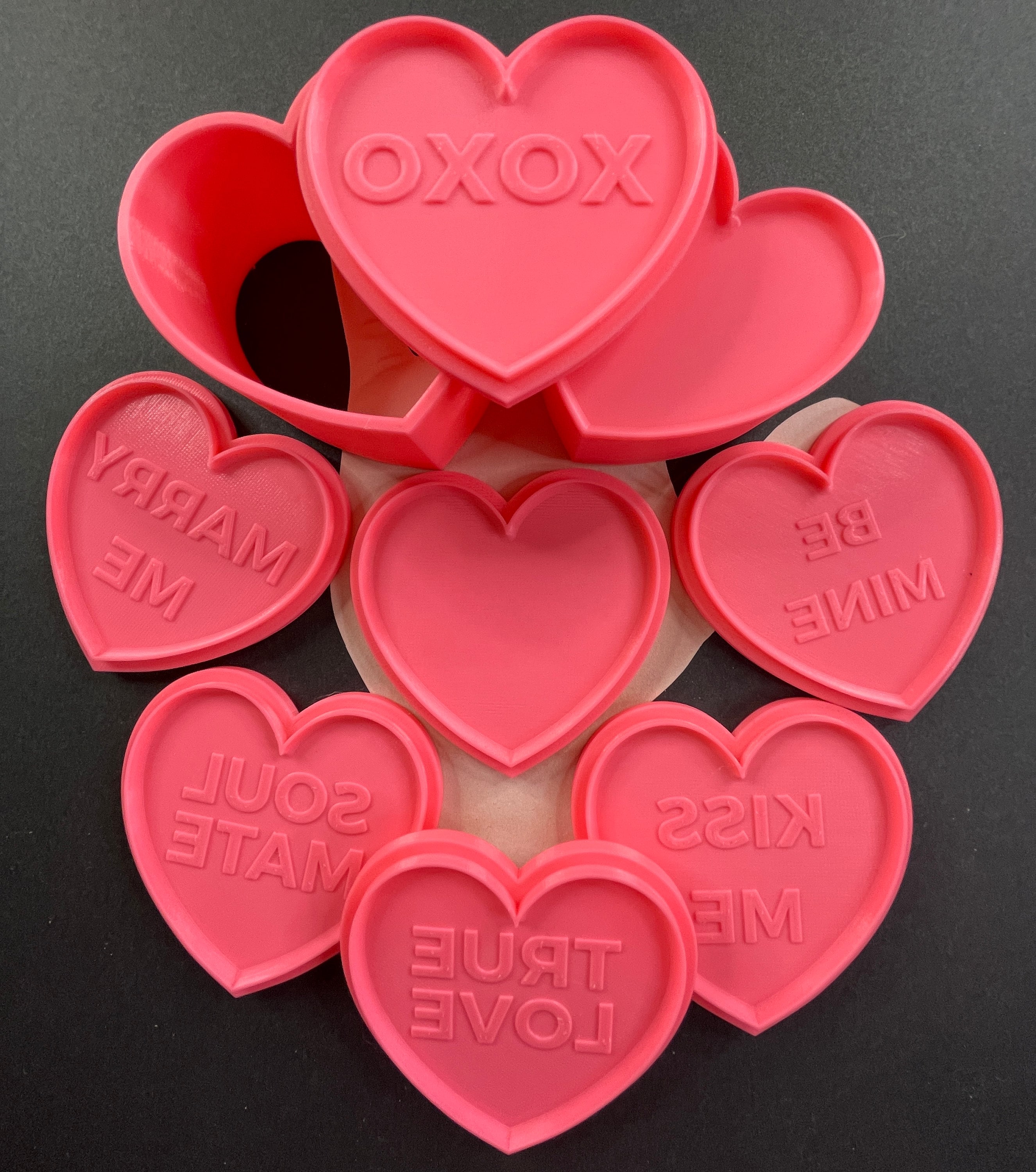 Dengmore Silicone Moulds for Wax Melts Wax Melt Moulds Silicone 25 Heart Mould Sweet Moulds Mini Candy Molds Silicone Shape for Love Chocolate Soap