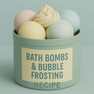 3 BATH & BODY RECIPES by The Soap Chef - Bubble Frosting Recipe + Professional Bath Bomb Recipe + Basic Bath Bomb Recipe