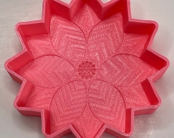 Poinsettia Bath Bomb Mold Hybrid