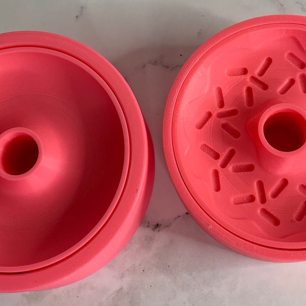 3" Donut Bath Bomb Mold Bubble Bar Mold Bubble Wand Mold Bubble Pop Mold - 2 designs to choose from