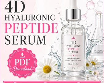 4D Hyaluronic Acid + Peptide Serum RECIPE by The Soap Chef