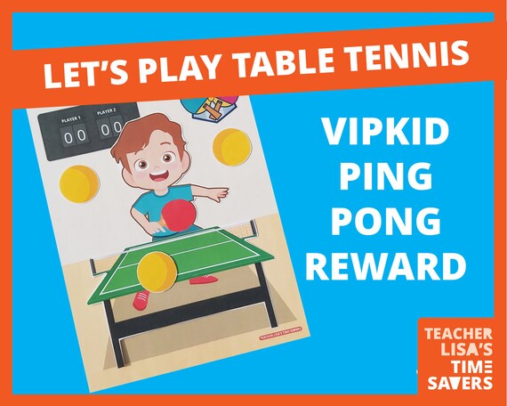 Table Tennis Reward Ping Pong Reward Gogokid Reward Boy Reward or Girl Reward! VIPKID Reward Online ESL Teacher Reward