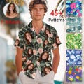 Custom Hawaiian Shirt with Photo,Custom Hawaiian Shirt Logo,Anniversary Gift,Vacation Pattern Shirt for Men Women,Pet Dog Face Shirt