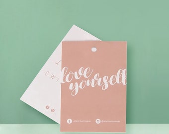 Etichette per abbigliamento personalizzate con corde, cartellino del prezzo personalizzato, etichette sospese per confezioni regalo/doccia/affari, etichette per abbigliamento personalizzate