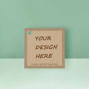 Etiquetas cuadradas personalizadas, etiquetas colgantes personalizadas para embalaje de productos/envoltura de regalos, etiquetas personalizadas de alta calidad, etiquetas de regalo de agradecimiento, etiquetas de regalo