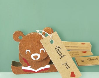 Etiquetas personalizadas para favores de boda, etiquetas personalizadas de nombres de pequeñas empresas, etiquetas de embalaje/envoltura de regalos, etiquetas colgantes Kraft personalizadas, etiquetas de agradecimiento