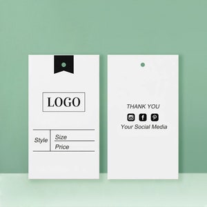 Custom 2''x3.5'' Tags, Small Business Tags, Personalized Clothing Tags, Rectangular Tags with Strings, Business Tags, Custom Favor Tags
