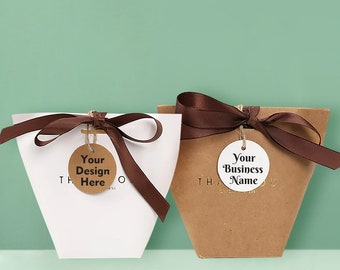Etiquetas redondas personalizadas con cuerdas, etiquetas redondas grandes, etiquetas Kraft personalizadas, etiquetas de favor de boda, etiqueta circular, etiqueta colgante redonda personalizada