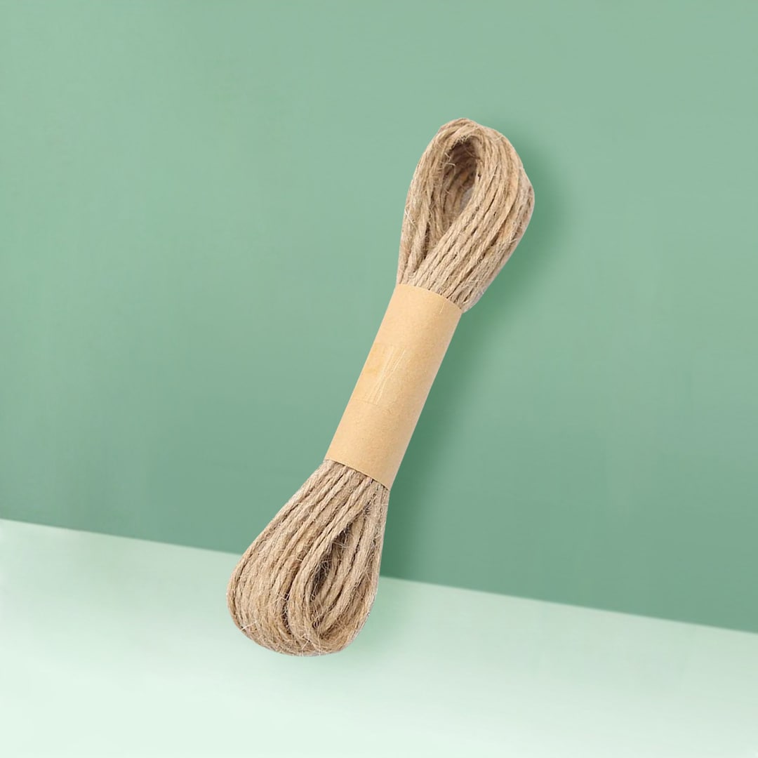 Natural Jute Twine, Long Brown Twine for Packaging/ Wrapping, Gift ...