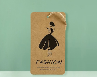 Etiquetas Kraft personalizadas con esquinas redondeadas, etiquetas Kraft vintage con cuerdas, recuerdos Kraft marrón, etiquetas para fiestas personalizadas, etiquetas colgantes editables