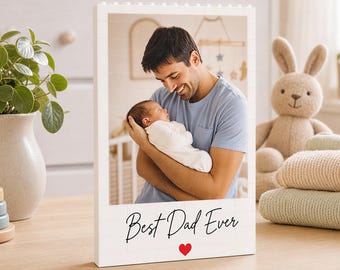 Custom Photo Brick Puzzle for Husband, First Father's Day Family Picture Building Block