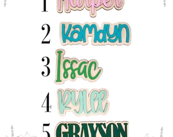 NAME ONLY Personalized First Day of School