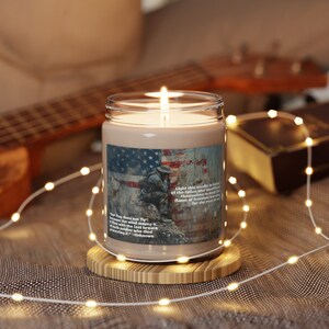 Memorial Day Candle, Flame of Freedom, Honor & Remember Protectors of Freedom, Honor Gold Star Families, Patriotic Gift, Scented Candle, 9oz