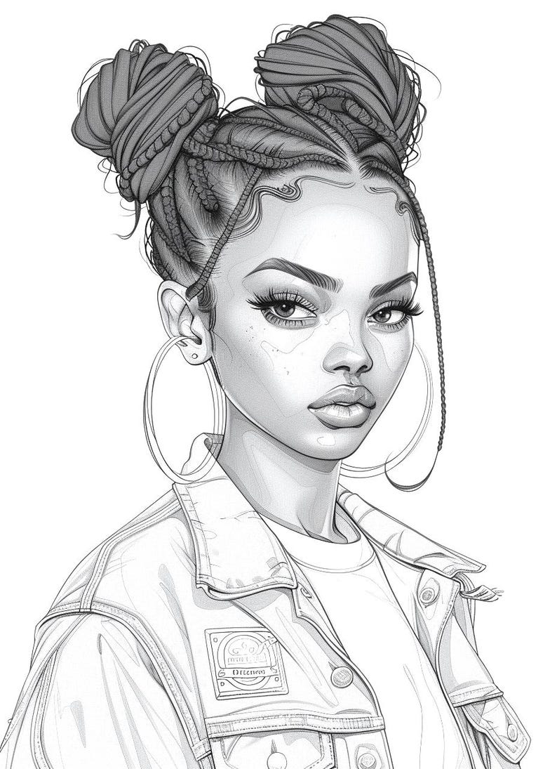 90-s-black-woman-hairstyles-coloring-pages-adult-coloring-book