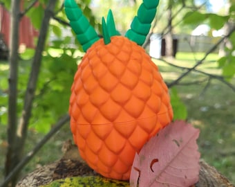 Spyro Pumpkin Dragon Eggs - Halloween decor, container, Tea Light Holder (OUTSIDE FRIENDLY)