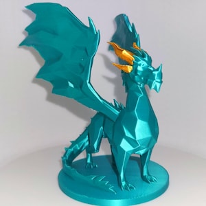 Dragón de cristal reencendido - 3 tamaños