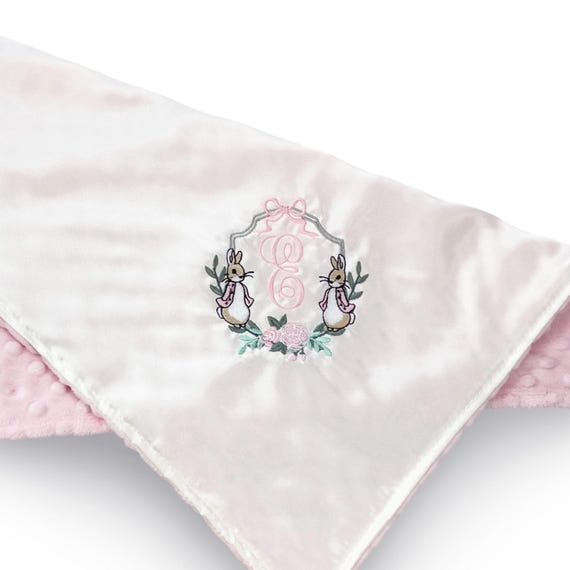 Custom Listing for Peter Rabbit Themed Baby Girl Crib Blanket