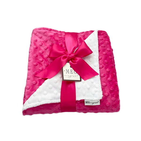 Hot Pink Blanket Etsy