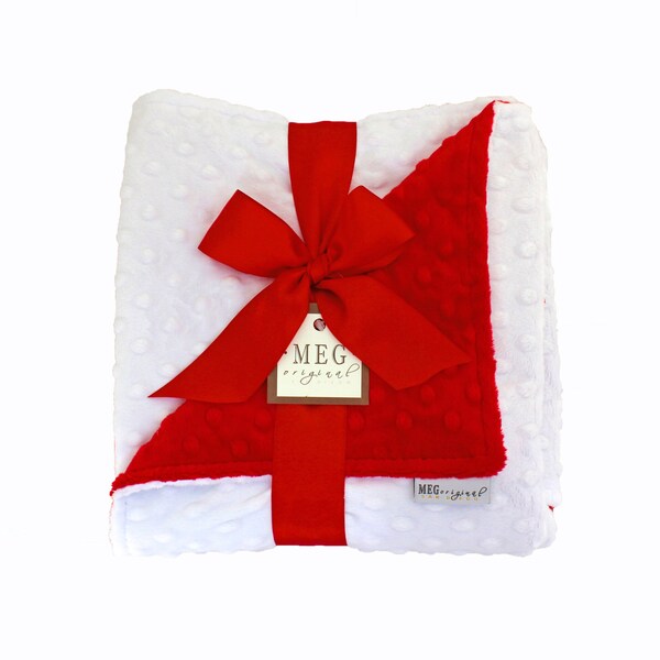 Red Baby Blanket Etsy